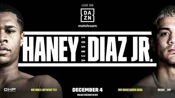 Boxing Haney vs Diaz Jr