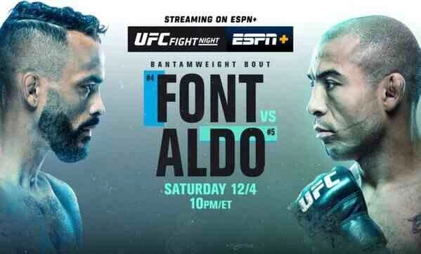 UFC on ESPN Font vs Aldo