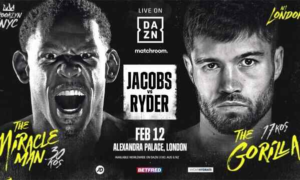 Boxing Jacobs vs Ryder