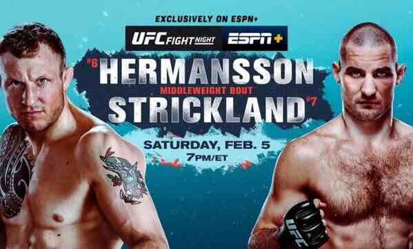 UFC Fight Night Hermansson vs Strickland