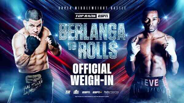 boxing Berlanga vs Rolls