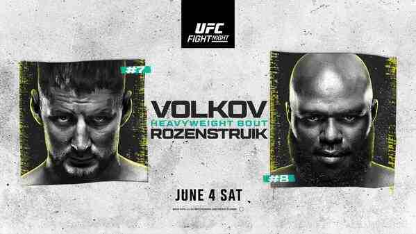 UFC Fight Night Volkov vs Rozenstruik