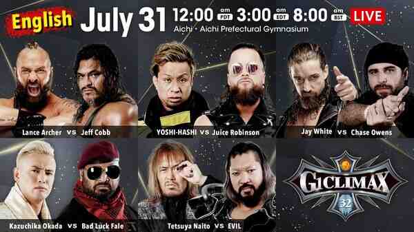 NJPW G1 Climax 32 Day 9