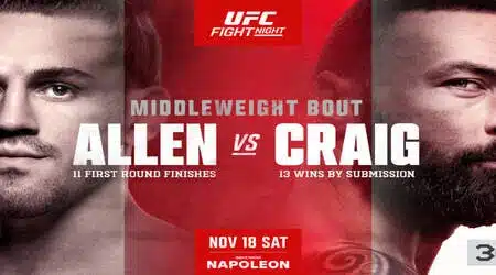 UFC Fight Night- Allen vs. Craig